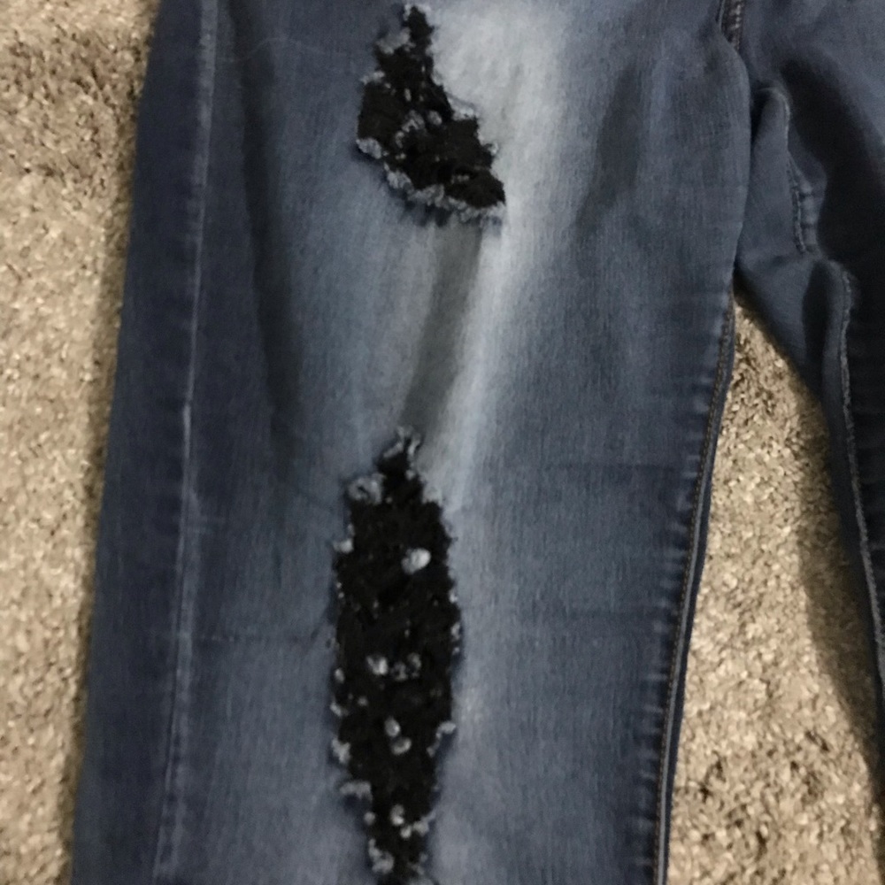 Distressed jeans